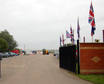 entrance to Santa Pod September 2008
